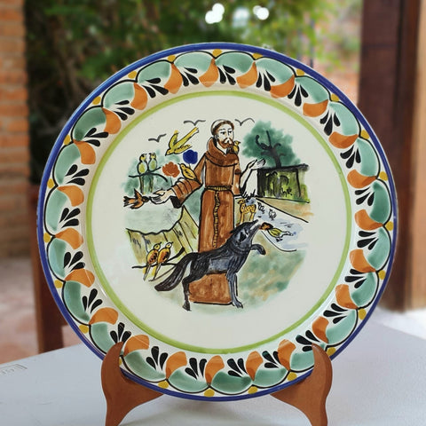 mexican-plates-dinner-plate-majolica-pottery-folk-art-hand-thrown-amazon-gorky-workshop-san-francis-motive
