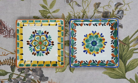 mexican plates tapas plates table top folk art gorky