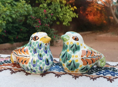 mexican dove salt and pepper decorative pottery table decor