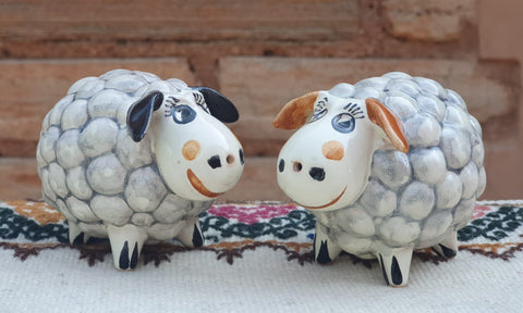 mexican sheep salt and pepper decorative pottery table decor