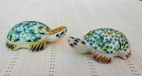 mexican pottery turtle salt and pepper decorative pottery table decor
