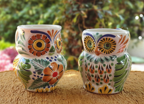 mexican-mugs-owl-shape-decorative-tableware-multicolors-majolica-mexico