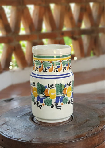 mexican-ceramic-pottery-decorative-vase-hand-made-mexico-talavera-majolica