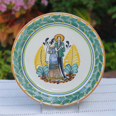 mexican-plates-pottery-wedding-gift-tableware-majolica-hand-made-mexico