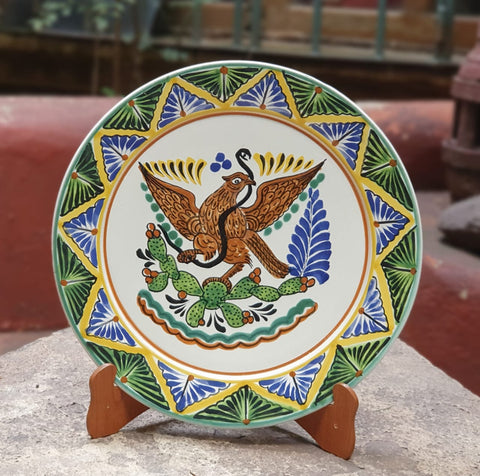 decorative-wall-platter-mexican-eagle-flag-culture-hand-made-mexico