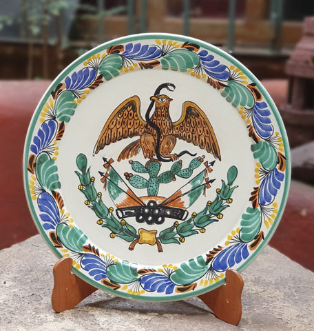 decorative-wall-platter-mexican-eagle-flag-culture-hand-made-mexico