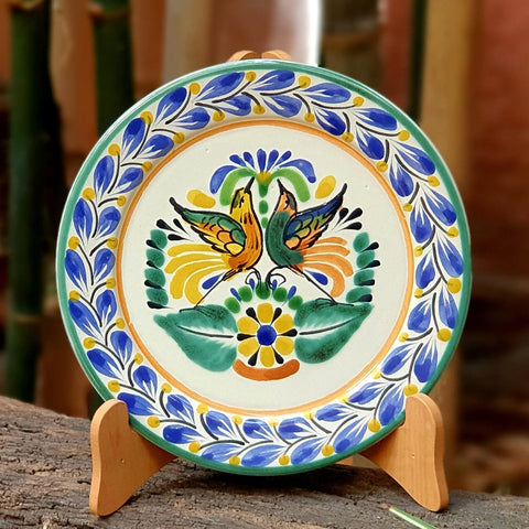 bird-love-birds-plate-mexican-ceramics