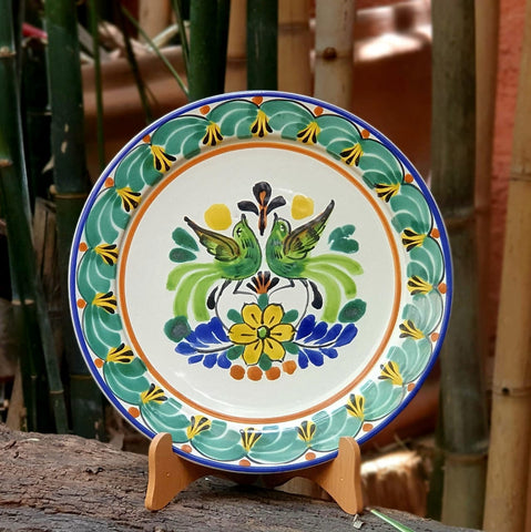 bird-love-birds-plate-mexican-ceramics