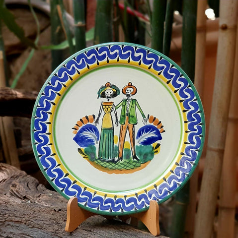 charros-wedding-plate-mexican-ceramics-texas-mayolica