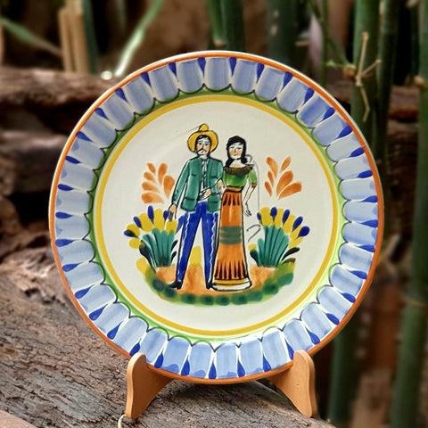 charros-wedding-plate-mexican-ceramics-texas-mayolica