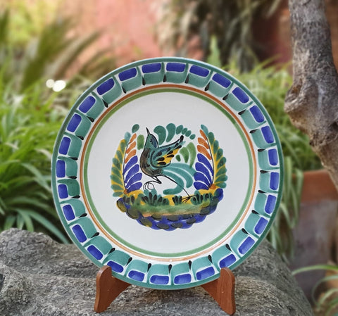 Mexican Pottery Bird Plates Multi-colors Gorky Pottery Majolica Handmade –  Gorky Gonzalez Store