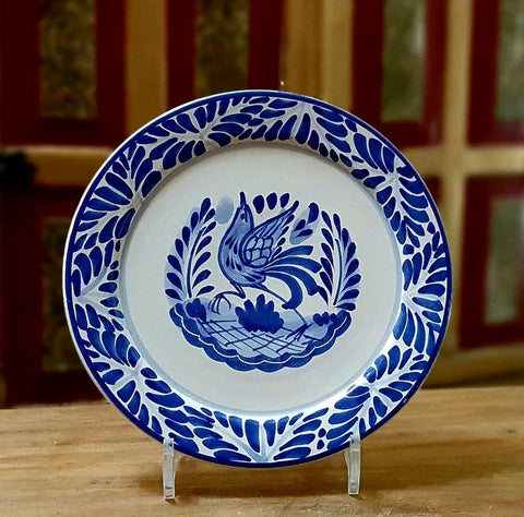 BirdPlates-ceramic-plates-handcrafts-handpainted-GorkyPottery-Majolica_blue-talavera