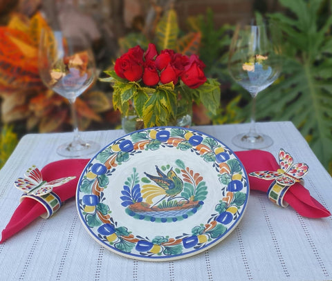 Bird Plates-ceramic-plates-handcrafts-hand painted-Gorky Pottery-Majolica-Mexican Pottery-Gorky Gonzalez-Eat Different