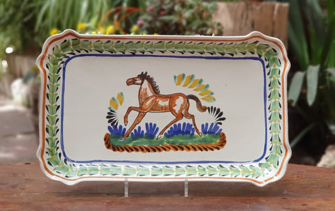 ceramic-rectangular-platter-horse-design