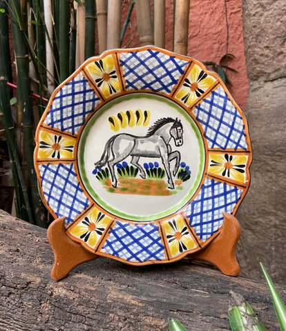 mexican plates folk art hand made by gorky gonzalez