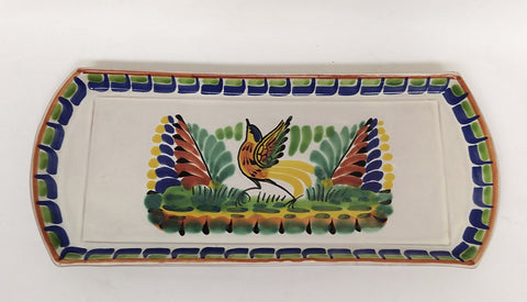 mexican trays folkr art bird motive gorky mexico