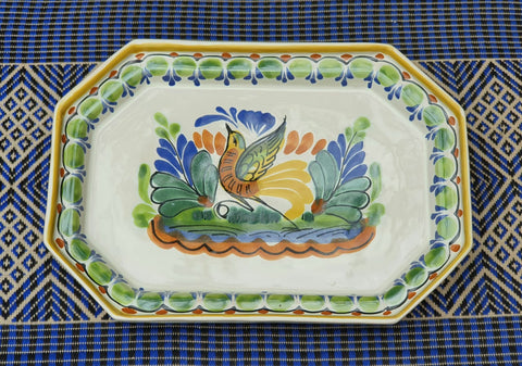 mexican-trays-bird-motive-mayolica