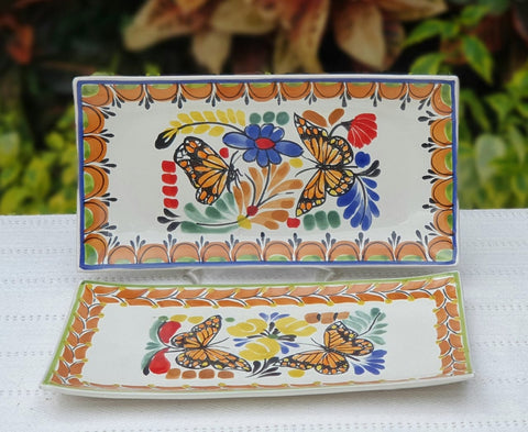 ceramic-plates-trays-hand-made-mexico-butterfly