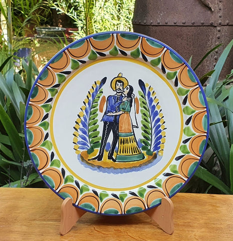 Wedding-Plates-Ceramics-Handmade-Hand Painted-Mexican Pottery-Gorky Pottery-Mexican culture-charra-Decoration-Kitchen-Table Top-Table Settings-Tebale Set UP-Eat Different-Cooking with Style-Mexican Table-Cook Different