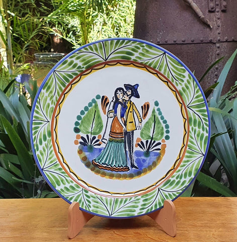 Wedding Plates-Ceramics-Handmade-Hand Painted-Mexican Pottery-Gorky Pottery-Mexican culture-charro-Decoration-Kitchen-Tebale Set UP-Eat Different-Cooking with Style-Mexican Table-Charra-Mexcian wedding