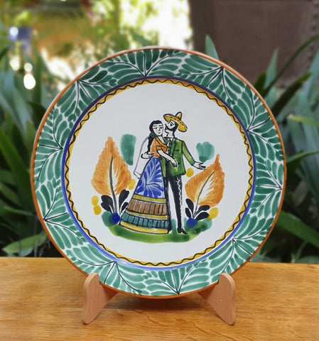 Wedding Plates-Ceramics-Handmade-Hand Painted-Mexican Pottery-Gorky Pottery-Mexican culture-charro-Decoration-Kitchen-Tebale Set UP-Eat Different-Cooking with Style-Mexican Table-Charra-Mexcian wedding