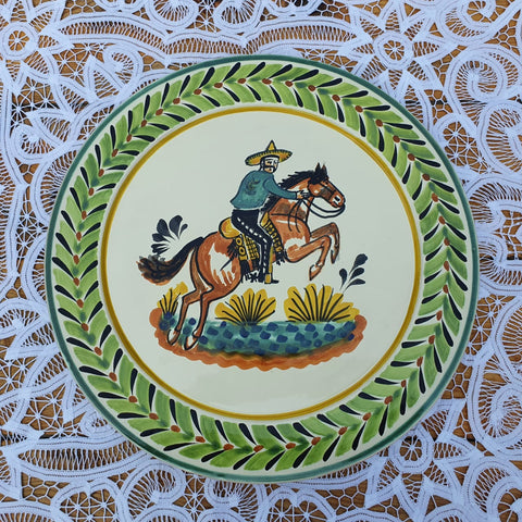 mexican plates charger dinner plate dinnerware folk art hand painted
