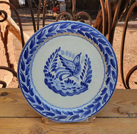mexican plates charger dinner plate dinnware bird motive