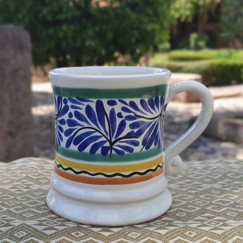mexican mugs pottery hand painted guanajuato mexico workshop majolica