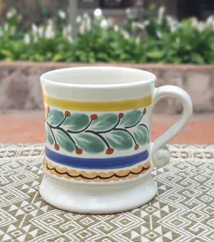 Traditional Coffee Mug-ceramic-coffee-mug-handcrafts-table setting-gift-amazon-ebay-talavera-majolica-handmade
