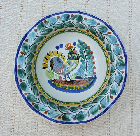 mexican-plates-rooster-pasta-handcrafts-ceramic