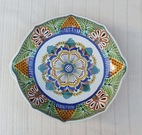 mexican platters dinnerware folk art majolica mexico