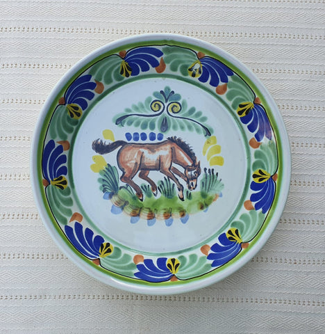 mexican-deep-platter-ceramic-custom-mayolica-horse-motive