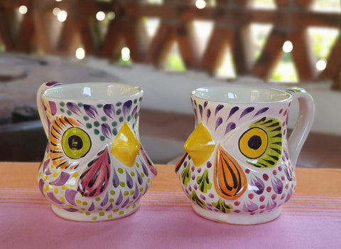 mexican-ceramics-rooster-mug-purple-mayolica