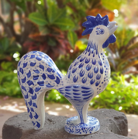 mexican-handcrafts-rooster-figure-blue