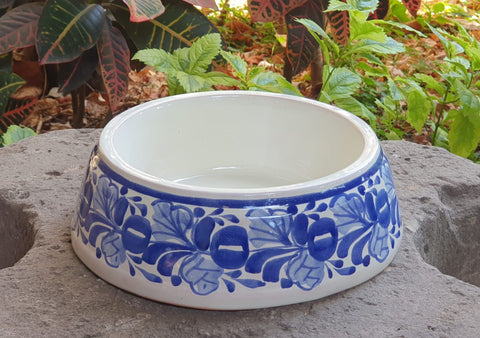 mexican-ceramic-pet-lover-dog-bowl-blue