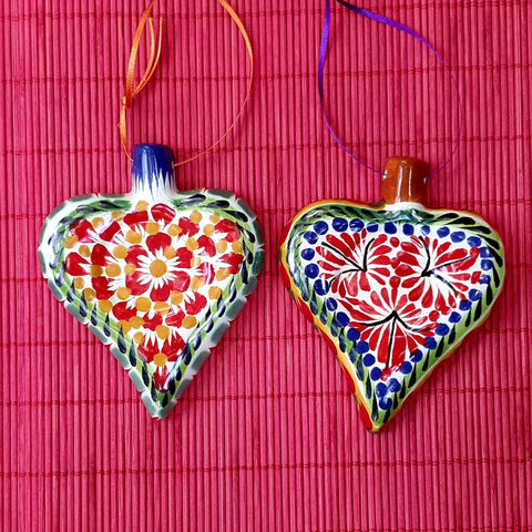 christmas-gifts-ornaments-for-tree-handpainted-ceramic-heart-set-4