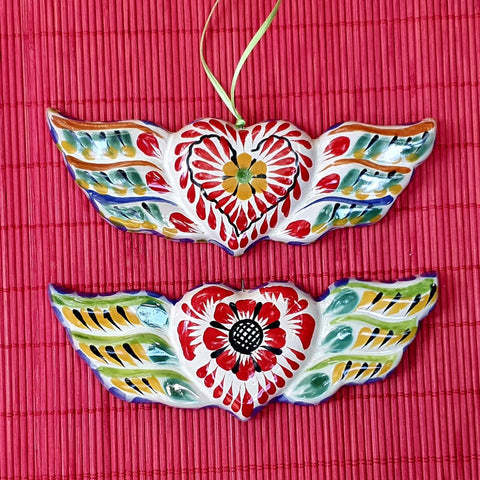 christmas-gifts-ornaments-for-tree-handpainted-ceramic-heart-with-wings-set-3