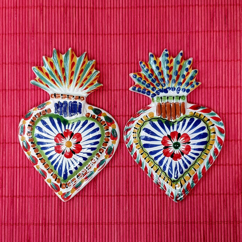 christmas-gifts-ornaments-for-tree-handpainted-ceramic-sacred-heart-set-1