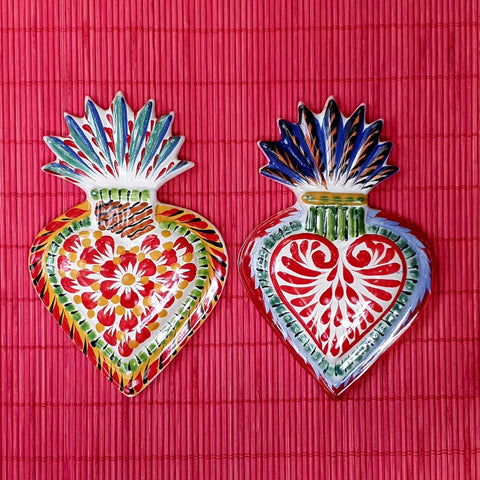 christmas-gifts-ornaments-for-tree-handpainted-ceramic-sacred-heart-set-3