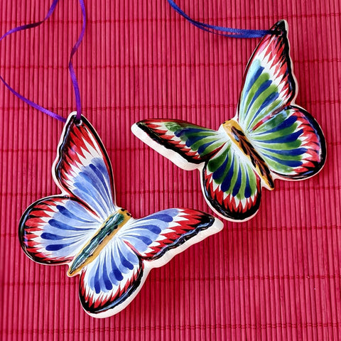 christmas-ornaments-butterfly-ceramics-handcrafts-handmade-gifts-tree-decor