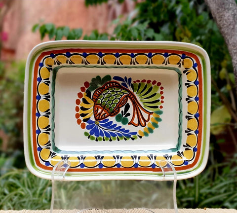 mexican-ceramics-fish-rectangular-snack-bowl-table-setting-garden-san-miguel