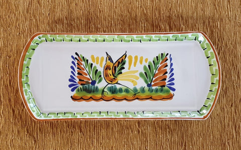 mexican-ceramics-flower-bird-tray-kitchen-handcrafted