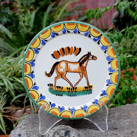 mexican-ceramics-horse-plates-farm-ranch-gifts-present-decor-handmade-handpainted-mayolica-3