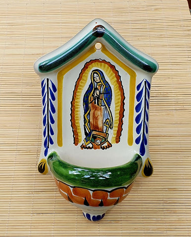 mexican-ceramics-lady-guadalupe-fountain-wall-decor-gift-present