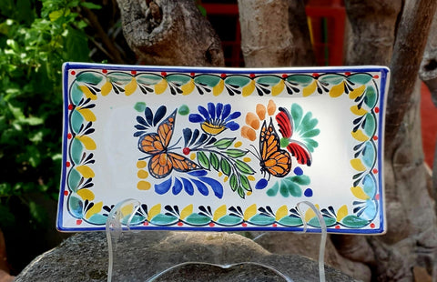 mexican-ceramics-monarch-butterfly-plate-tray-summer-present-gift-4