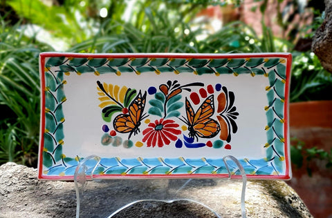 mexican-ceramics-monarch-butterfly-plate-tray-summer-present-gift-5