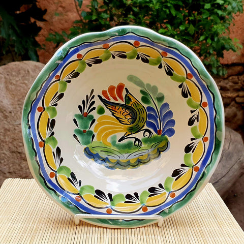mexican-ceramics-pasta-bowl-bird-handcrafts-tableware-foodsafe-3