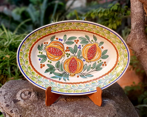 mexican-ceramics-pomegranate-oval-platter-serving-service-table-decor-1