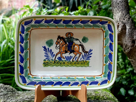 mexican-ceramics-rectangular-snack-cowboy-texas-style-gift