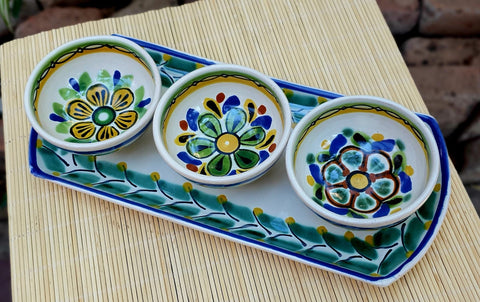 mexican-ceramics-salsa-set-serving-tableaccents-tabledecor-handmade-mexico-flower